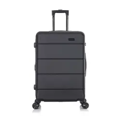 InUSA Elysian Lightweight Hardside Medium Checked Spinner Suitcase