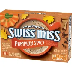 Swiss Miss Pumpkin Spice Hot Cocoa Mix - 8ct
