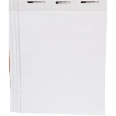 School Smart Ruled Easel Pad Paper, 34 x 27 Inches, 50 Sheets Each, Pack of 4