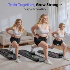 Pilates Board, Portable Pilates Reformer Machine for Home Workout, Easy-to-Use Pilates Sliding Board for Full Body Toning,