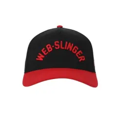 Ultimate Spider-Man Web Slinger Men's Black & Red A-Frame Snapback Hat