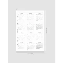 2026 Horizontal Weekly Planner Insert | Monday Start | Cloth & Paper
