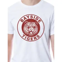 Saved By The Bell Mens' Bayside Tigers Logo Icon Symbol Sleep Pajama Set Multicolored