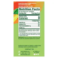 Salada Fruity Peach Mango Green Tea with 40 Individually Wrapped Tea Bags Per Box (Pack of 6)