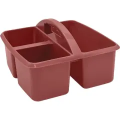 Teacher Created Resources&reg; Plastic Storage Caddy, Deep Rose, Pack of 6