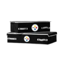 NFL Franklin Sports Pittsburgh Steelers Under The Bed Storage Bins - Large