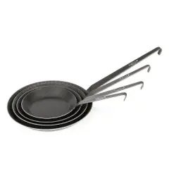 Petromax Wrought Iron Skillet, Long Handle Pan Conducts Heat Evenly, Indoor/Outdoor for Campfire or Home Kitchen, Stove to Table Serveware, 20.8"