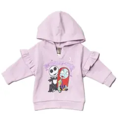 Disney Nightmare Before Christmas Oogie Boogie Fleece Pullover Hoodie Bodysuit & Pants 3 Pcs Outfit Set Newborn to Infant