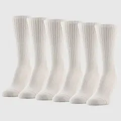 Goldtoe Signature Collection Women's 6pk Modern Essentials Cotton Crew Socks - 4-10