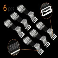 Allegra K Women's Clear Bra Straps Replacement Invisible Shoulder Straps 3 Pairs