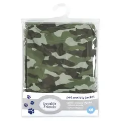 Luvable Friends Pet Thunder Anxiety Jacket, Camo