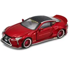 Lexus LC500 LB Works RHD Red Met. with Carbon Top and Graphics Limited Edition to 1200 pieces 1/64 Diecast Model Car by Era Car