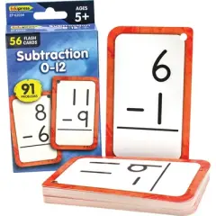 Edupress Subtraction 0-12 Flash Cards