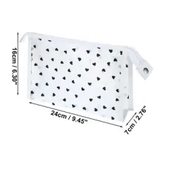 Unique Bargains Women's Durable Floral Cosmetic Bag 1 Pc