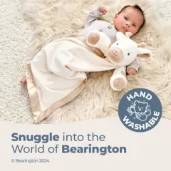 Bearington Lil' Lofty 28.5 Inch X 28.5 Inch Giraffe Large Baby Lovey - Baby Security Blanket