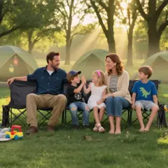 VEVOR Portable Folding Bench, 6 Seat Soccer Bench with Multiple Storage Pockets & Carrying Bag, Lightweight Sideline Seating with Back Rest, Black