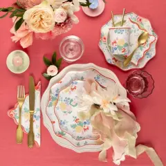 Meri Meri Vintage Floral Dinner Plates (Pack of 8)