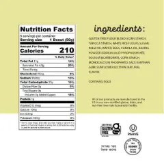 Katz Gluten Free Plain Donuts - 6 Pack