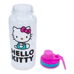 Silver Buffalo Sanrio Hello Kitty Icons 32-Ounce Water Bottle and Sticker Set