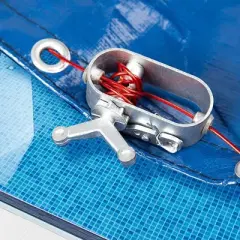 Swim Central 3" Silver Above Ground Swimming Pool Winter Cover Cable Winch