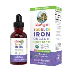 MaryRuth's Toddler Iron Drops, Grape, Org, 2 oz
