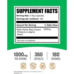 BulkSupplements White Kidney Bean Extract Capsules