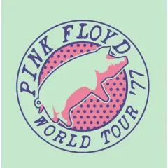 Pink Floyd Pig World Tour '77 Men's Celadon T-shirt