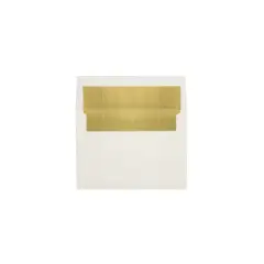 LUX A6 Foil Lined Invitation Envelopes (4 3/4 x 6 1/2) 500/Box Natural w/Gold LUX Lining