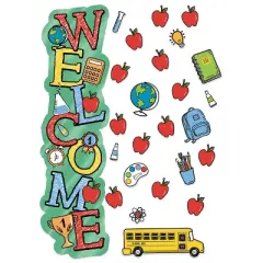 Eureka&reg; Back to School Welcome All-In-One Door Decor Kit, 40 Pieces Per Set, 2 Sets