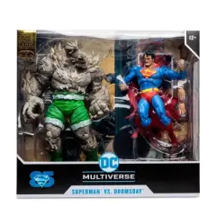 McFarlane Toys DC Comics Gold Label Collection Superman vs Doomsday Action Figure Set - 2pk