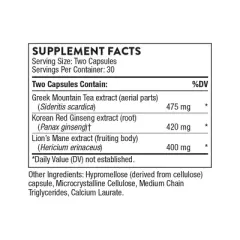 THORNE Ginseng Plus - Supports Focus, Cognition, Memory & Resilience to Stress* - Soy, Gluten & Dairy Free - 60 Capsules