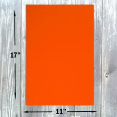 Hamilco Colored Cardstock Paper 11" x 17" Fire Orange Color Card Stock Paper 50 Pack