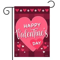 Briarwood Lane Double Sided Garden Flag 12x18 For Outdoor Happy Valentine's Day For Valentine's Love Garden Flag Flags For Outside