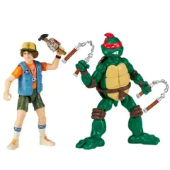 Stranger Things Teenage Mutant Ninja Turtles Crossover Action Figure 2pk - Mikey & Dustin (Target Exclusive)
