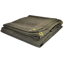 Foremost Dry Top 6 ft. W X 8 ft. L Heavy Duty Canvas Tarp Olive
