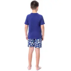 Peanuts Boy's Snoopy Nope Not Today Sleep Pajama Set Short Crewneck Multicolored