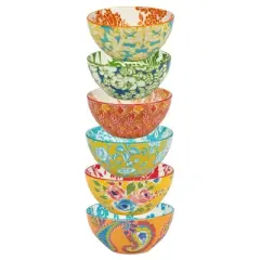 Set of 6 Damask Floral All Purpose 26oz Bowls - Certified International
