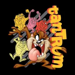 Looney Tunes Taz Tantrum Youth Black Graphic Jogger Pants