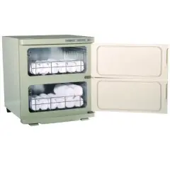 Master Massage 35L Double Door Towel Heater Towel Warmer PREFECT FOR Catering, Hotel, Beauty, Massage Use! (White)