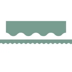 Teacher Created Resources&reg; Retreat Green Scalloped Border Trim, 35 Feet Per Pack, 6 Packs
