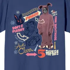 A Christmas Story Pink Nightmare Women's Navy T-shirt
