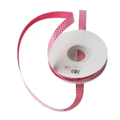 Groomer Essentials Pink Satin Ribbon with Polka Dots - Pack of 4