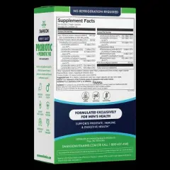 Swanson Men's Daily Probiotic + Prebiotic FOS, 60 Vegan Capsules