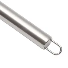 Unique Bargains 12" 6-Wire Whisk Hand Wash Stainless Steel Silicone Lake Blue Silver Tone