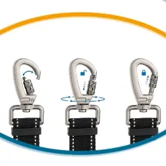 PAWBEE Dog Seat Belt for Car - 2 Car Seat Belts for Dogs - 3-in-1 Easy Clip Dog Car Elastic Seatbelt Adjustable Pet Dog Car Seat Belt + Leash