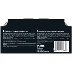 Cesar Filets in Gravy Variety Pack Small Breed Wet Dog Food - 3.5oz/12ct