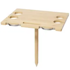 Sunnylife: Portable Picnic Table - Le Weekend Natural - Bamboo Snack Stand
