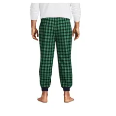 Lands' End Men's Flannel Jogger Pajama Pants