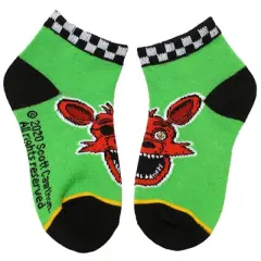 Five Nights at Freddy's Main Characters 6-Pack Youth Ankle Socks for men