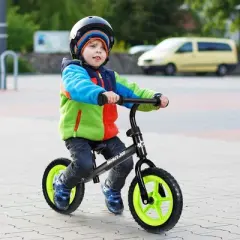 HoneyJoy Kids Balance Bike No Pedal Training Bicycle w/Adjustable Handlebar & Seat Yellow\Black\Blue\Red